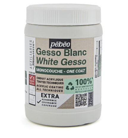 Pebeo White Gesso One Coat 225ml (818613) Pebeo White Gesso One Coat 225ml (818613)