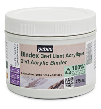 Pebeo Bindex 3-in-1 Acrylic Binder 475ml (818635) Pebeo Bindex 3-in-1 Acrylic Binder 475ml (818635)