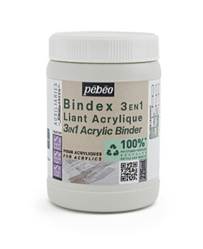 Pebeo Bindex 3-in-1 Acrylic Binder 225ml (818633) Pebeo Bindex 3-in-1 Acrylic Binder 225ml (818633)