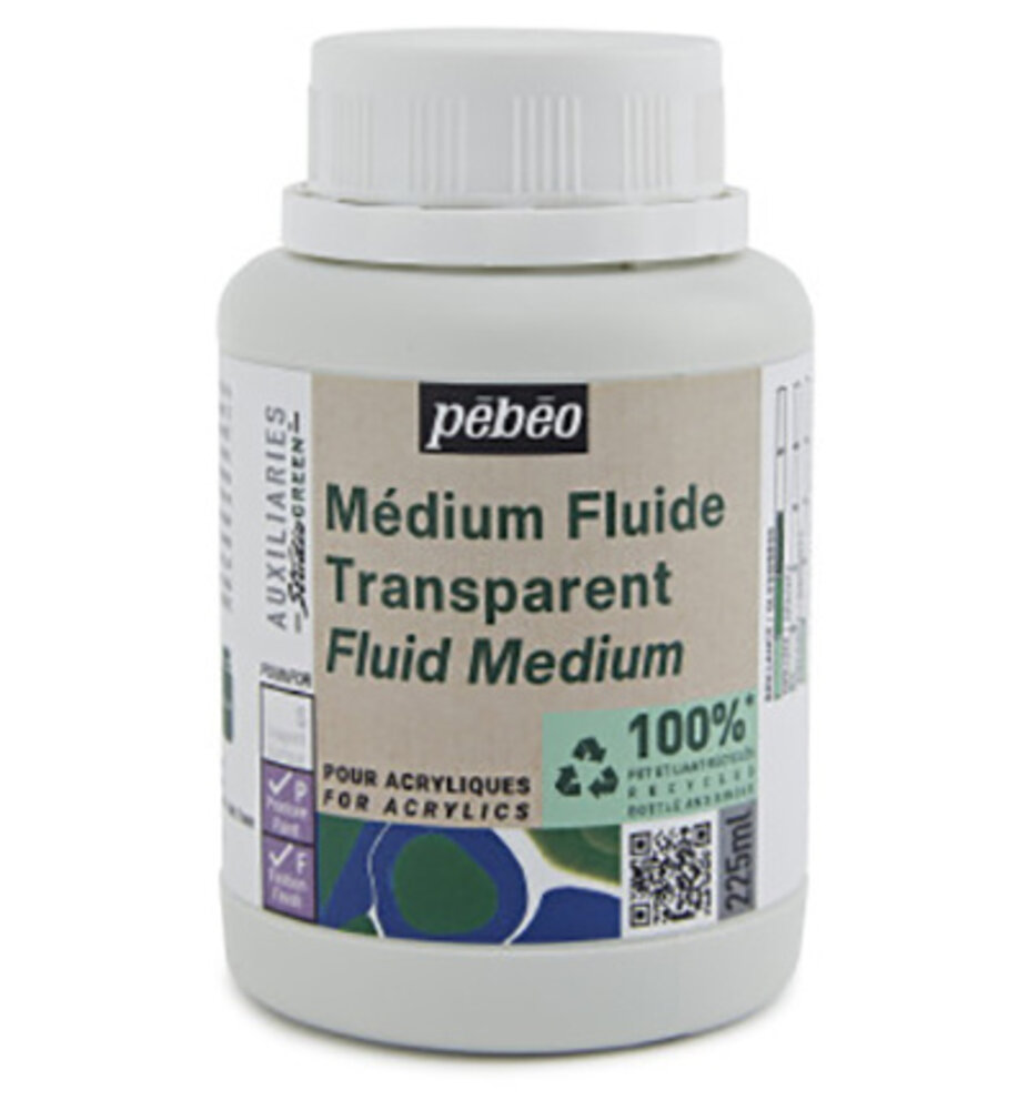 Pebeo Transparent Fluid Medium 225ml (818653) Pebeo Transparent Fluid Medium 225ml (818653)