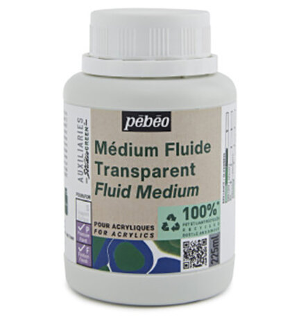 Pebeo Transparent Fluid Medium 225ml (818653) Pebeo Transparent Fluid Medium 225ml (818653)