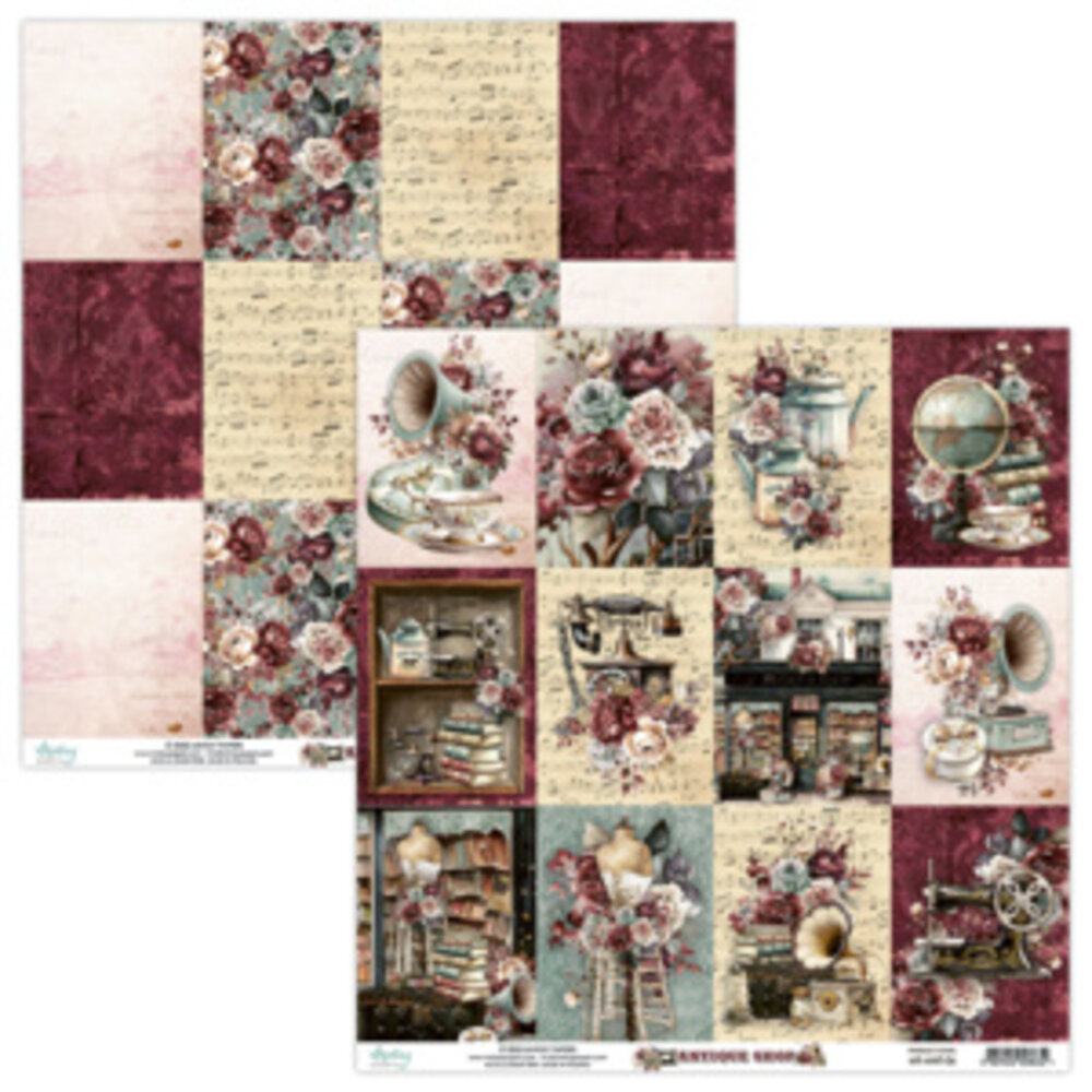 Mintay Antique Shop 12x12 Inch Scrapbooking Paper Set (MT-ANT-07) Mintay Antique Shop 12x12 Inch Scrapbooking Paper Set (MT-ANT-07)