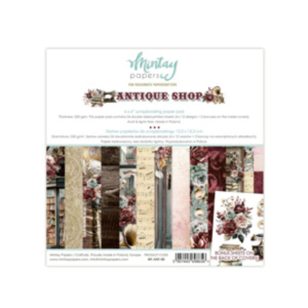 Mintay Antique Shop 6x6 Inch Scrapbooking Paper Pad (MT-ANT-08) Mintay Antique Shop 6x6 Inch Scrapbooking Paper Pad (MT-ANT-08)