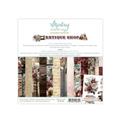 Mintay Antique Shop 6x6 Inch Scrapbooking Paper Pad (MT-ANT-08) Mintay Antique Shop 6x6 Inch Scrapbooking Paper Pad (MT-ANT-08)