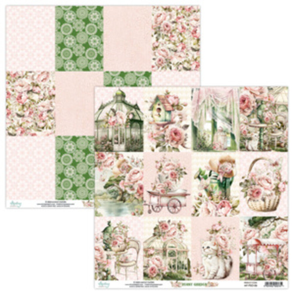 Mintay Peony Garden 12x12 Inch Scrapbooking Paper Set (MT-PEO-07) Mintay Peony Garden 12x12 Inch Scrapbooking Paper Set (MT-PEO-07)
