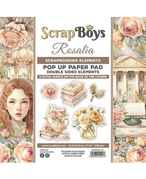 ScrapBoys Rosalia 6x6 Inch Pop Up Paper Pad (SB-ROSA-11) ScrapBoys Rosalia 6x6 Inch Pop Up Paper Pad (SB-ROSA-11)