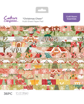 Crafter's Companion Christmas Cheer 12x12 Inch Paper Pad (CC-PAD12-CHCH)