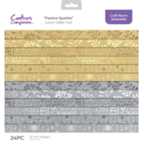 Crafter's Companion Festive Sparkle 12x12 Inch Luxury Glitter Card (CC-LGC12-FESPAR)