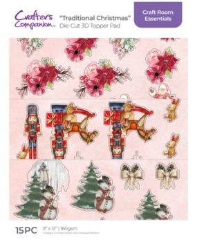 Crafter's Companion Traditional Christmas 3D Topper Pad (CC-CRE-DTPAD9-TCH) Crafter's Companion Traditional Christmas 3D Topper Pad (CC-CRE-DTPAD9-TCH)