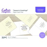 Crafter's Companion Season's Greetings 5x7 Inch Insert Pad (CC-IPAD-SGRS-GS)