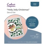 Crafter's Companion Holly Jolly Christmas Stencil Set (CC-STEN-HJOC)