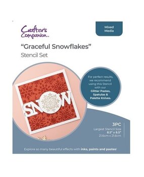 Crafter's Companion Graceful Snowflakes Stencil Set (CC-STEN-GRSN)