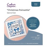 Crafter's Companion Christmas Poinsettia Stencil Set (CC-STEN-CHPO)
