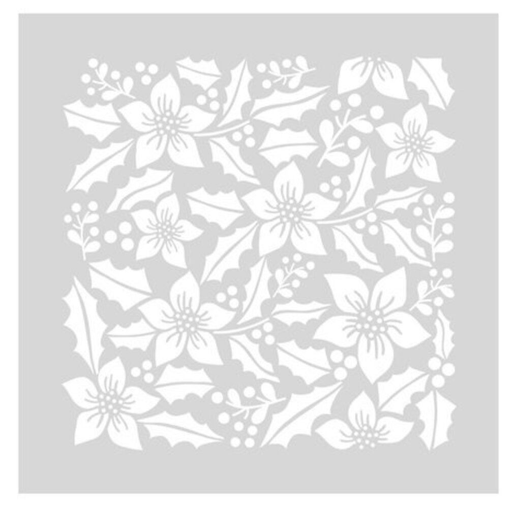 Crafter's Companion Christmas Poinsettia Stencil Set (CC-STEN-CHPO)
