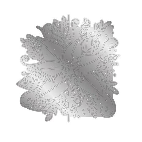 Crafter's Companion Half Create a Card Die Joyous Poinsettia (GEM-MD-CAD-JOPO)