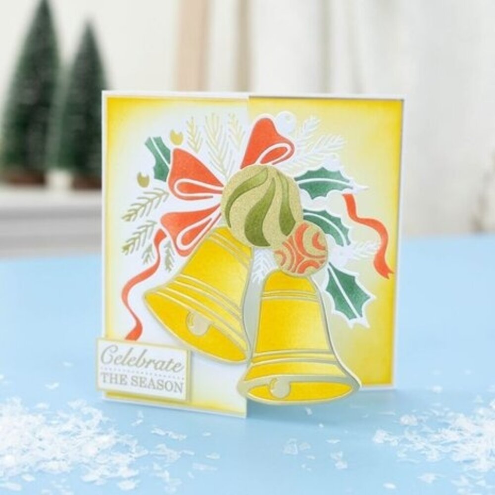 Crafter's Companion Half Create a Card Die Jubilant Bells (GEM-MD-CAD-JUBE)