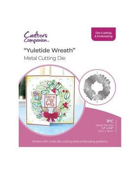 Crafter's Companion Half Create a Card Die Yuletide Wreath (GEM-MD-CAD-YUWR)