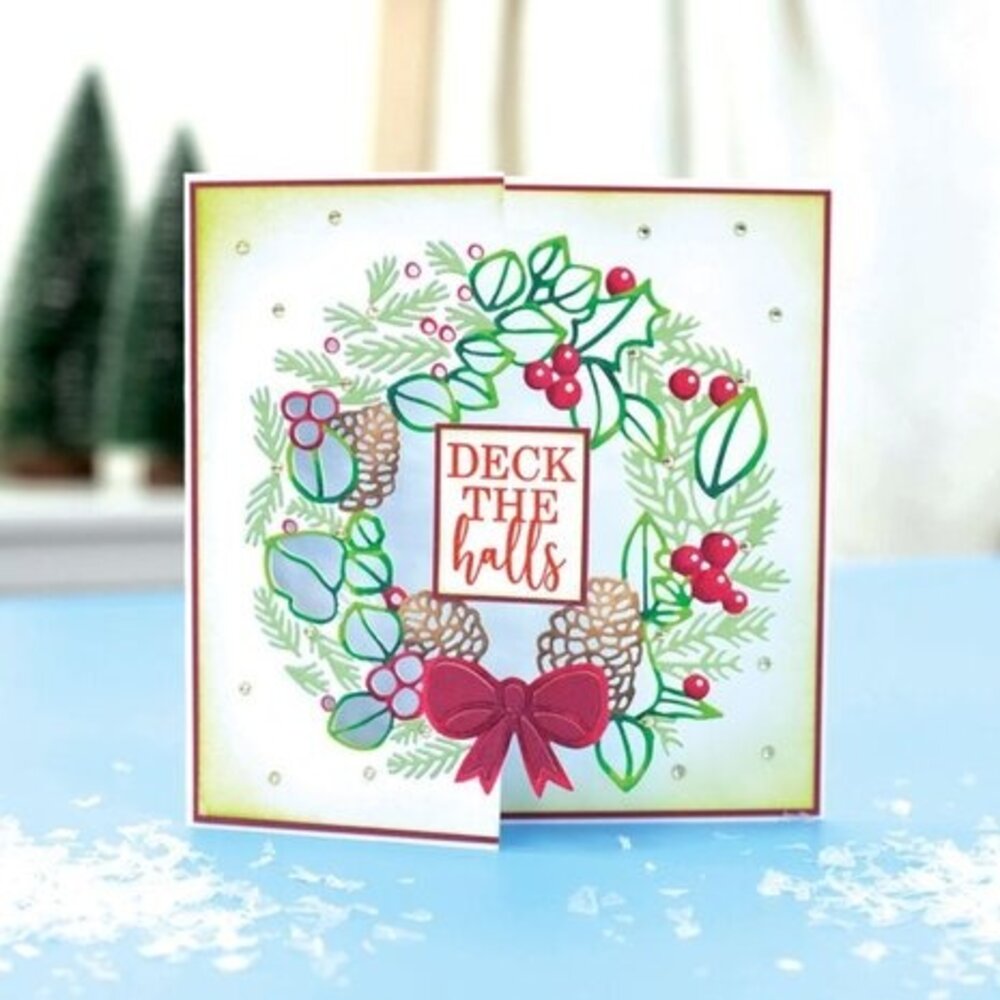 Crafter's Companion Half Create a Card Die Yuletide Wreath (GEM-MD-CAD-YUWR) Crafter's Companion Half Create a Card Die Yuletide Wreath (GEM-MD-CAD-YUWR)