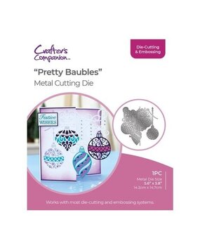 Crafter's Companion Half Create a Card Die Pretty Baubles (GEM-MD-CAD-PRBA)