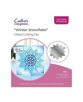 Crafter's Companion Half Create a Card Die Snowflake (GEM-MD-CAD-WISN)
