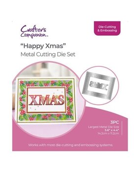 Crafter's Companion Festive Frames & Sentiments Die Happy Xmas (GEM-MD-ELE-HAXM)