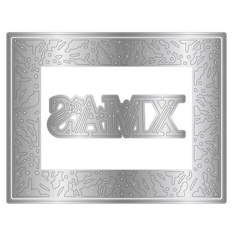 Crafter's Companion Festive Frames & Sentiments Die Happy Xmas (GEM-MD-ELE-HAXM)
