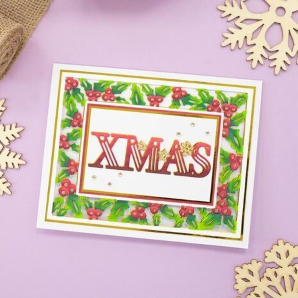 Crafter's Companion Festive Frames & Sentiments Die Happy Xmas (GEM-MD-ELE-HAXM)