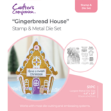 Crafter's Companion Shaped Card Base Stamp & Die Gingerbread House (GEM-STD-GINGBR)