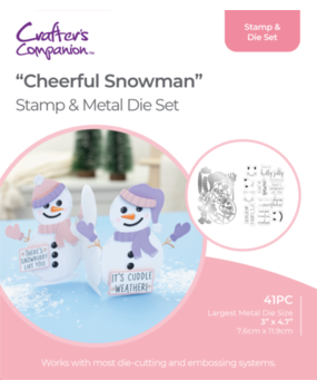 Crafter's Companion Shaped Card Base Stamp & Die Cheerful Snowman (GEM-STD-CHESN) Crafter's Companion Shaped Card Base Stamp & Die Cheerful Snowman (GEM-STD-CHESN)