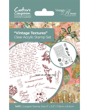 Crafter's Companion Vintage Rose Clear Stamp Vintage Textures (NGA-VR-CA-ST-VTE) Crafter's Companion Vintage Rose Clear Stamp Vintage Textures (NGA-VR-CA-ST-VTE)
