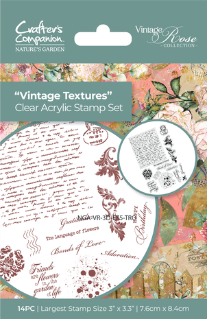 Crafter's Companion Vintage Rose Clear Stamp Vintage Textures (NGA-VR-CA-ST-VTE) Crafter's Companion Vintage Rose Clear Stamp Vintage Textures (NGA-VR-CA-ST-VTE)