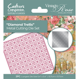 Crafter's Companion Vintage Rose Diamond Trellis Die (NGA-VR-MD-DTR)