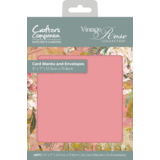 Crafter's Companion Vintage Rose 5x7 Inch Card Blanks and Envelopes (NGA-VR-QCBE5)