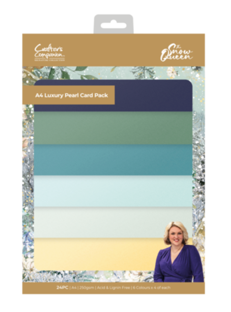 Crafter's Companion The Snow Queen A4 Luxury Pearl Card Pack (S-SQ-PEARL-A4) Crafter's Companion The Snow Queen A4 Luxury Pearl Card Pack (S-SQ-PEARL-A4)
