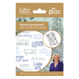 Crafter's Companion The Snow Queen Clear Stamp Winter Sentiments (S-SQ-CA-ST-WISE)