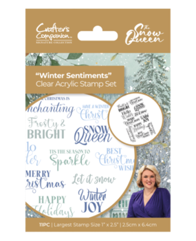 Crafter's Companion The Snow Queen Clear Stamp Winter Sentiments (S-SQ-CA-ST-WISE) Crafter's Companion The Snow Queen Clear Stamp Winter Sentiments (S-SQ-CA-ST-WISE)