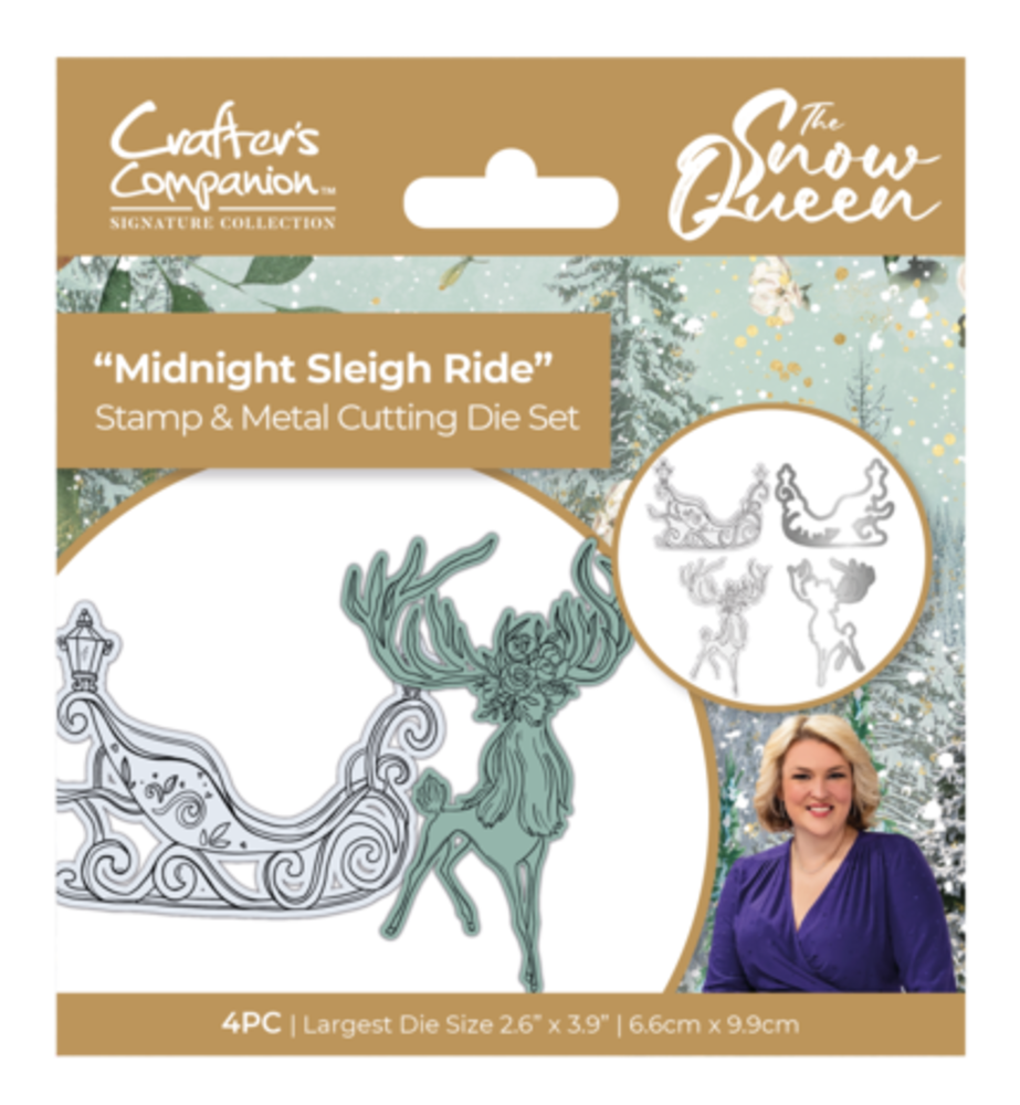 Crafter's Companion The Snow Queen Stamp & Die Midnight Sleigh Ride (S-SQ-STD-MSLR)