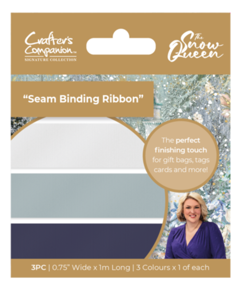 Crafter's Companion The Snow Queen Seam Binding Ribbon (S-SQ-SBRIB) Crafter's Companion The Snow Queen Seam Binding Ribbon (S-SQ-SBRIB)
