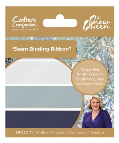 Crafter's Companion The Snow Queen Seam Binding Ribbon (S-SQ-SBRIB) Crafter's Companion The Snow Queen Seam Binding Ribbon (S-SQ-SBRIB)
