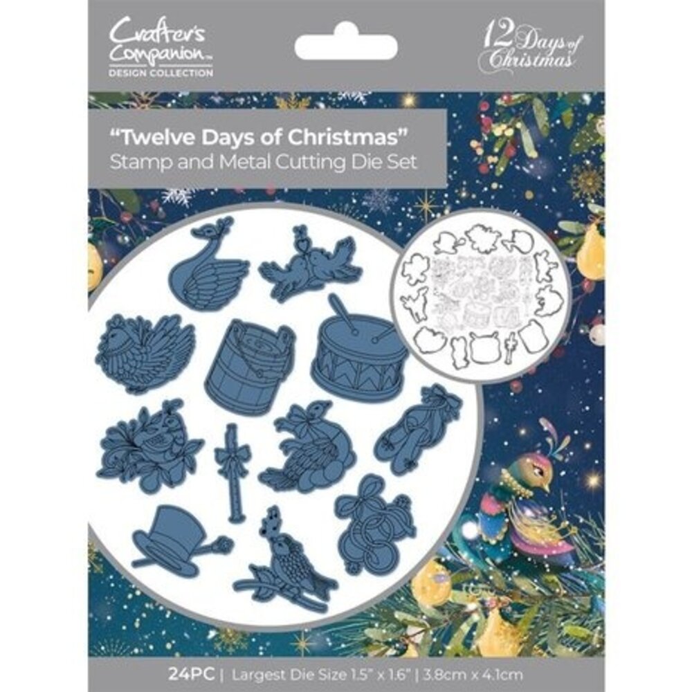 Crafter's Companion Twelve Days of Christmas Stamp and Die Twelve Days of Christmas (TDC-STD-TDOC) Crafter's Companion Twelve Days of Christmas Stamp and Die Twelve Days of Christmas (TDC-STD-TDOC)