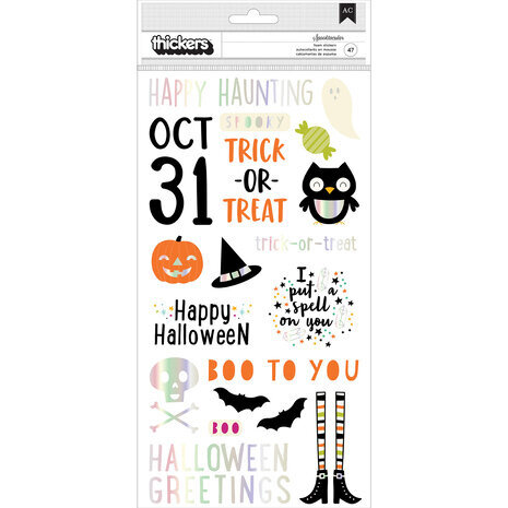 American Crafts Happy Halloween Phrase Thickers (34024709) American Crafts Happy Halloween Phrase Thickers (34024709)