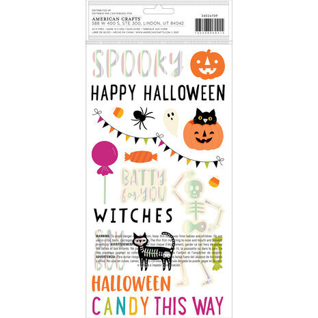 American Crafts Happy Halloween Phrase Thickers (34024709) American Crafts Happy Halloween Phrase Thickers (34024709)