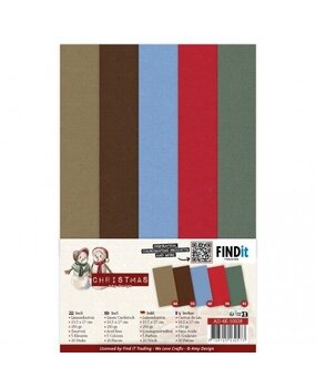 Amy Design Snowy Christmas 4K Linen Cardstock Pack (AD-4K-10028)