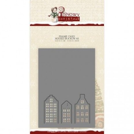 Amy Design Snowy Christmas Houses in a Row A5 Dies (CDCD10145)
