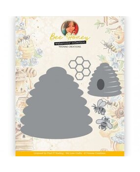 Yvonne Creations Bee Honey Bee Hive Die (YCD10318) Yvonne Creations Bee Honey Bee Hive Die (YCD10318)