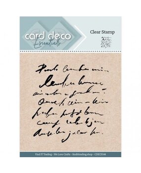 Card Deco Clear Stamp Vintage Text Lines (CDECS144)