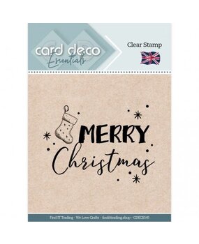 Card Deco Clear Stamp Merry Christmas (CDECS145)