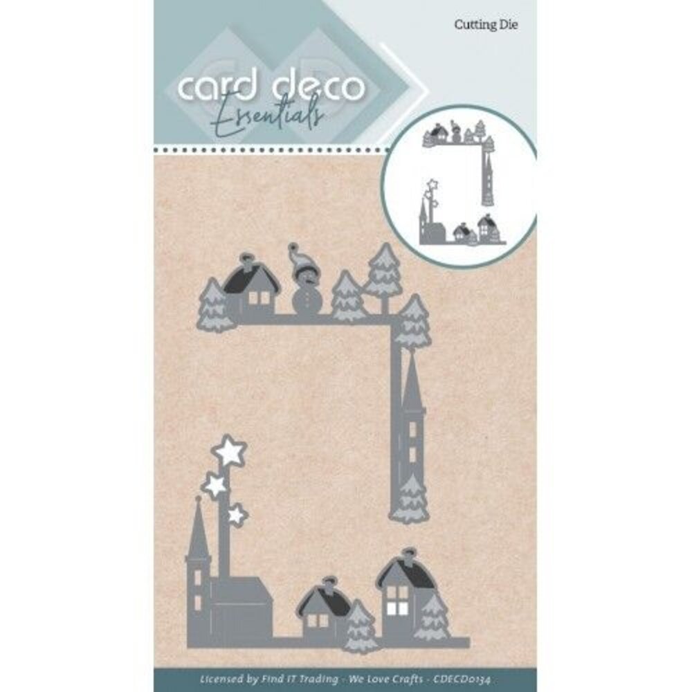 Card Deco Snijmal Christmas Villages Corner Frames (CDECD0134) Card Deco Snijmal Christmas Villages Corner Frames (CDECD0134)