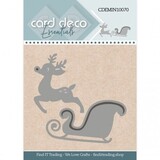 Card Deco Mini Snijmal Santa's Sledge (CDEMIN10070)