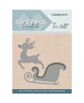 Card Deco Mini Snijmal Santa's Sledge (CDEMIN10070) Card Deco Mini Snijmal Santa's Sledge (CDEMIN10070)
